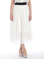 チュール＊レーススカート/ブラック