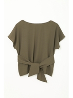 ◆大きいサイズ◆ソフトストレッチジョーゼットブラウス/ネイビー(120)