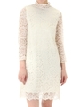 【AZUL by moussy】レースハイネックワンピース/O/WHT