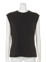 ノースリーブカットソープルオーバー/ブラック