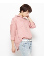 バックシャンレースシャツ/ピンク(072)