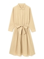 ライトタイプライターワンピース/ベージュ(040)