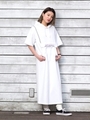 PULLOVER HOODED DRESS/ホワイト