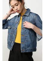 【AZUL by moussy】コンパクトデニムジャケット/BLU