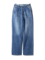 ウエストワイドデニムパンツ/ライトインディゴ1(111)