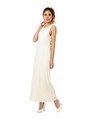 Back Slit Lace Dress/WHITE