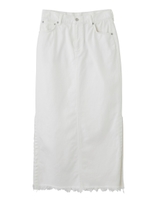 SIDE SLIT SKIRT/ホワイト