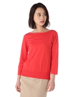 ファイン天竺ニット/レッド(100)