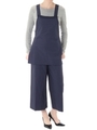 【AZUL by moussy】エプロン付サロペット/NVY