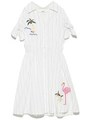 エンブロイダリーシャツワンピース/STRIPE