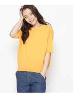 ドルマンスリーブ五分袖プルオーバー/ホワイト(001)