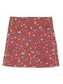 フラワープリントスクエアスカート/RED
