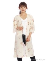 大花柄ロングCD/ラベンダー