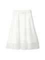 SHEER HEM FLAIR/ホワイト(030)