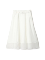 SHEER HEM FLAIR/ホワイト(030)