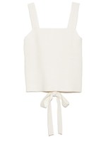 スクエアネックミラノリブタンク/WHT