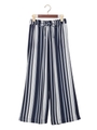 マルチストライプ柄ワイド/パンツ/コン/オフホワイト
