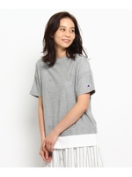 Champion フェイクレイヤードTシャツ/オフホワイト(003)