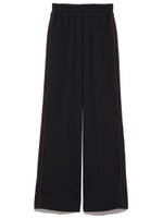 ウエストギャザーラインステッチパンツ/NVY