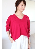 バックドレープニット/レッド(100)