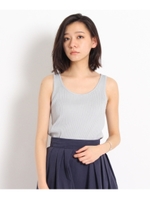 リブニットタンクトップ/ライトグレー(011)