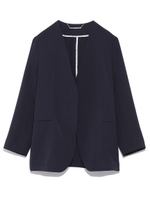 ノーカラースーツセットアップジャケット/GRY