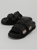 ラメスポーツサンダル/ブラック