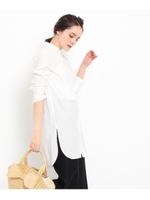 Raspail バンドカラーロングシャツ/ホワイト(001)