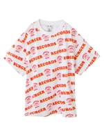【X-GIRL×BURGER RECORDS】PATTERNED BIG S/S TEE/ブラック