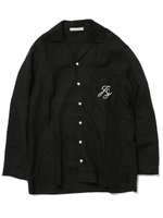 【Joel Robuchon & gelato pique】HOMMEフレンチリネンシャツ/BLK