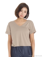 バックラインTシャツ/モカ