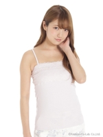 レース切替ベアトップ/グレー系