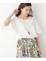 袖スリットジャージプルオーバー/ホワイト系(002)