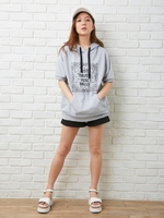 裏毛バンダナ柄 半袖/オフホワイト