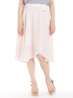 フェミニンプチフラワーミディスカート/ネイビー