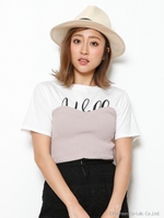 ビスチェコンビTシャツ/ブラック