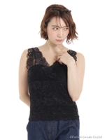 レースインナータンク/オフホワイト