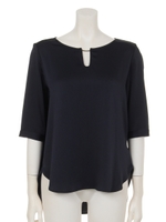 フロントスティックパーツ5分袖BL/ネイビー