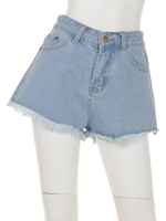 【anap mimpi】クラッシュデニムショートパンツ/BL