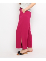 スリット入りイージーパンツ/ラズベリーピンク(073)