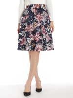 綿ブロード大花priフレアーSK/オフホワイト