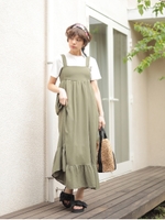 SET2点 Tシャツ+マキシワンピース/ライトベージュ