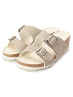 ダブルバックルフッドベッドサンダル/シルバー(006)