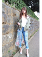 刺繍チュールワンピース/ホワイト(030)