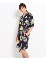 ボタニカルプリントオールインワン/ネイビー(493)