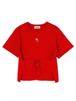 ローズプリントTEE/ピンク