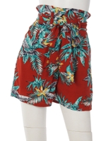 【ANAP】ボタニカル柄ショートパンツ/ネイビー(018)