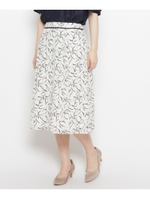 ペインティングフラワースカート/オフホワイト(103)