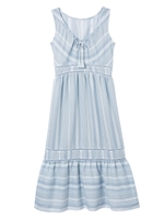 PEACH JOHN/イレギュラーボーダーミディワンピ/オフホワイト