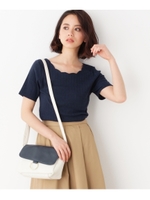 スカラップアイレットプルオーバー/アイボリー(004)